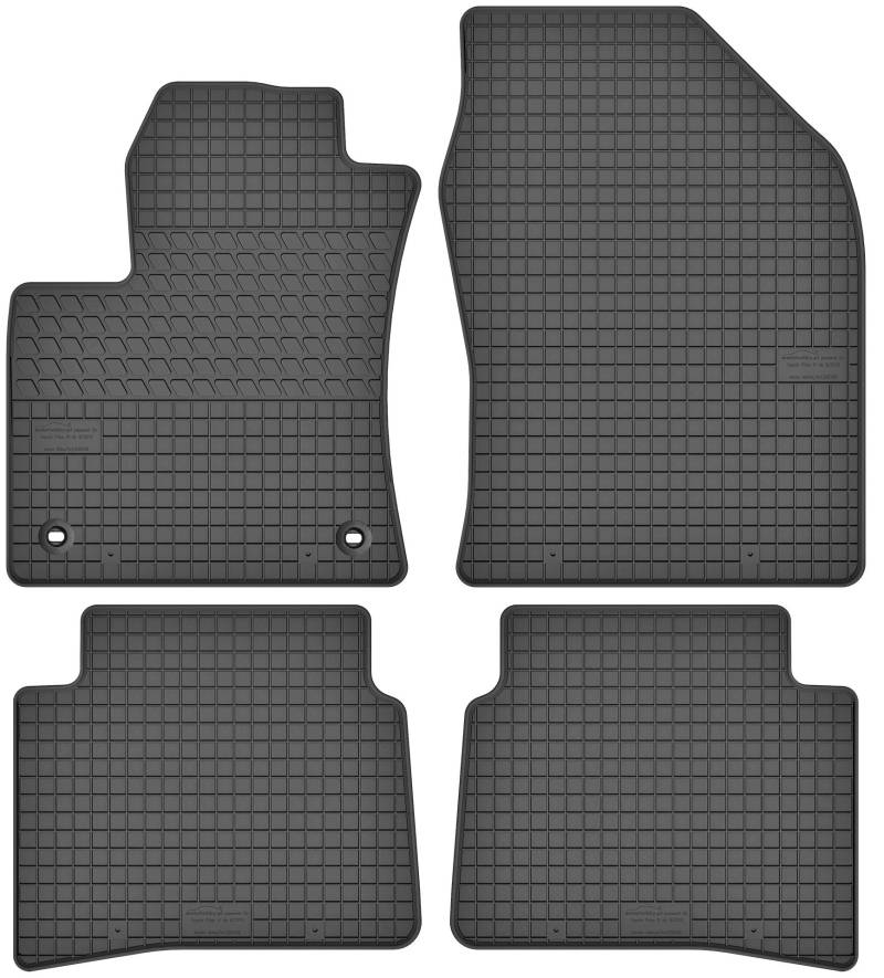 Gummimatten Gummi Fußmatten Satz für Toyota Prius IV (ab 2014) - Passgenau von Motohobby
