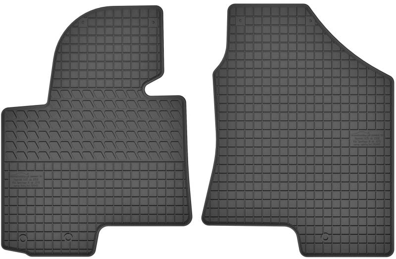 Gummimatten Vorne Gummi Fußmatten Satz für Hyundai ix35 (2009-2015) / Tucson II (2010-2015) / Kia Sportage III (2010-2015) - 2-teilig - Passgenau von Motohobby