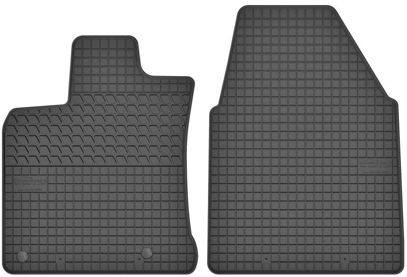Gummimatten Vorne Gummi Fußmatten Satz für Nissan Qashqai I (2007-2013) - 2-teilig - Passgenau von Motohobby
