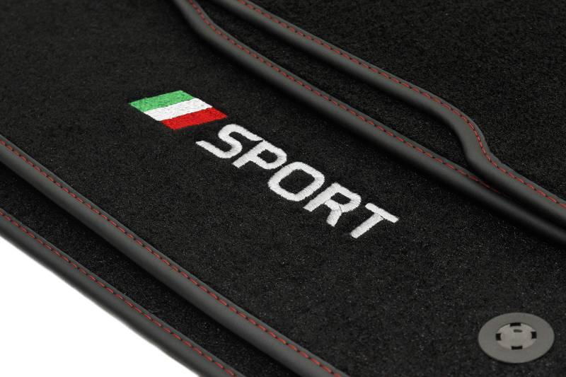 Sport Velour Fußmatten Satz für FIAT 500X (ab 2014) - 4-teilig - Passgenau von Motohobby