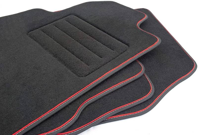 Velour Fußmatten Satz für OPEL Antara (2006-2017)- Premium Qualität - 4-teilig - Passgenau von Motohobby