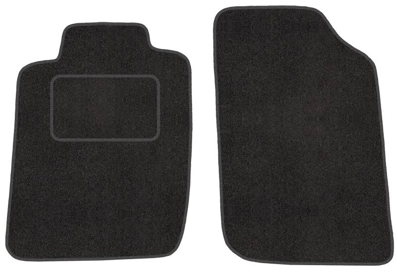 Vorne Velour Fußmatten Satz für Peugeot 206 CC (2000-2009) - 2-teilig - Passgenau von Motohobby