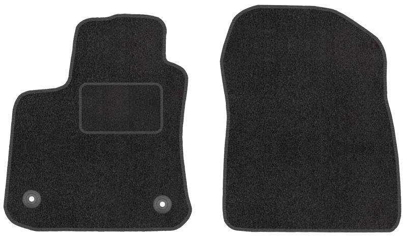 Vorne Velour Fußmatten Satz für Renault Twingo II 07-14 - 2-teilig - Passgenau von Motohobby