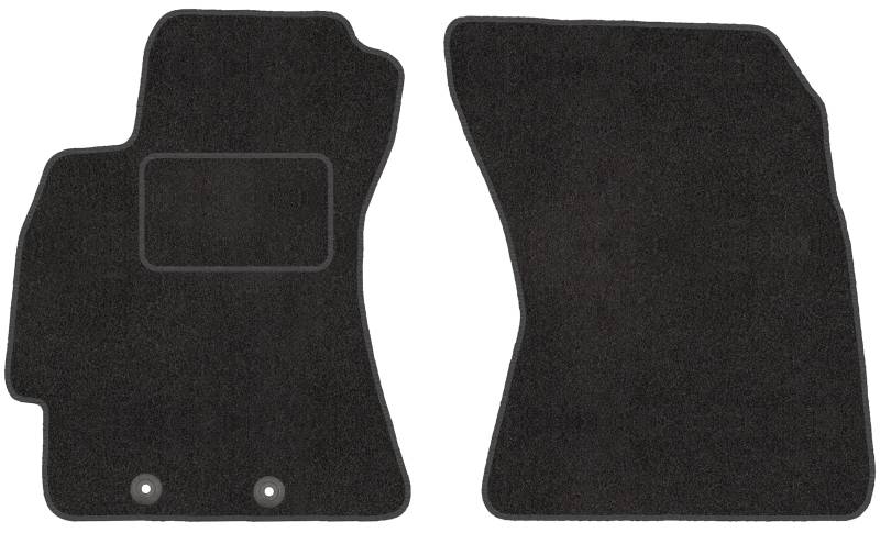 Vorne Velour Fußmatten Satz für Subaru Forester III (08-13) - 2-teilig - Passgenau von Motohobby