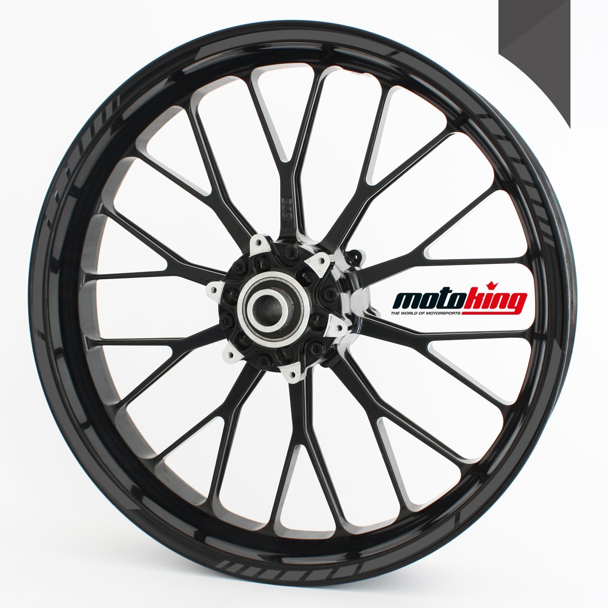 Felgenrandaufkleber GP im GP-Design passend für 17 Zoll und 16" 18" 19" Felgen für Motorrad, Auto & mehr - Dunkelgrau Felgenrandaufkleber GP im GP-Design passend für 17 Zoll und 16" 18" 19" Felgen für Motorrad, Auto & mehr - Dunkelgrau von Motoking