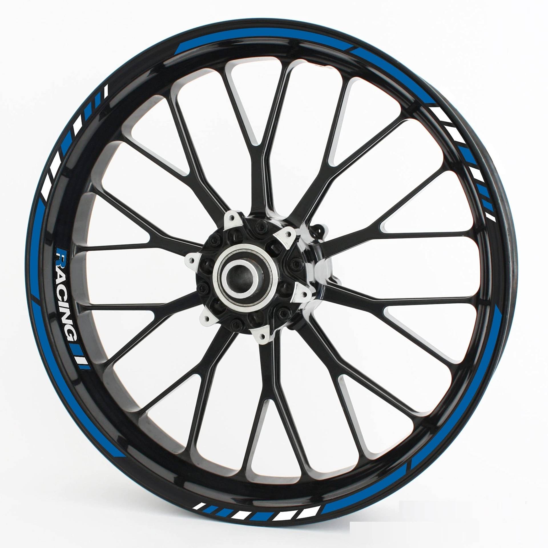 Felgenrandaufkleber RS - Komplettset für 15" 16" 17" 18" 19" - Farbe & Design wählbar - Blau, Design 3 Felgenrandaufkleber RS - Komplettset für 15" 16" 17" 18" 19" - Farbe & Design wählbar - Blau, Design 3 von Motoking