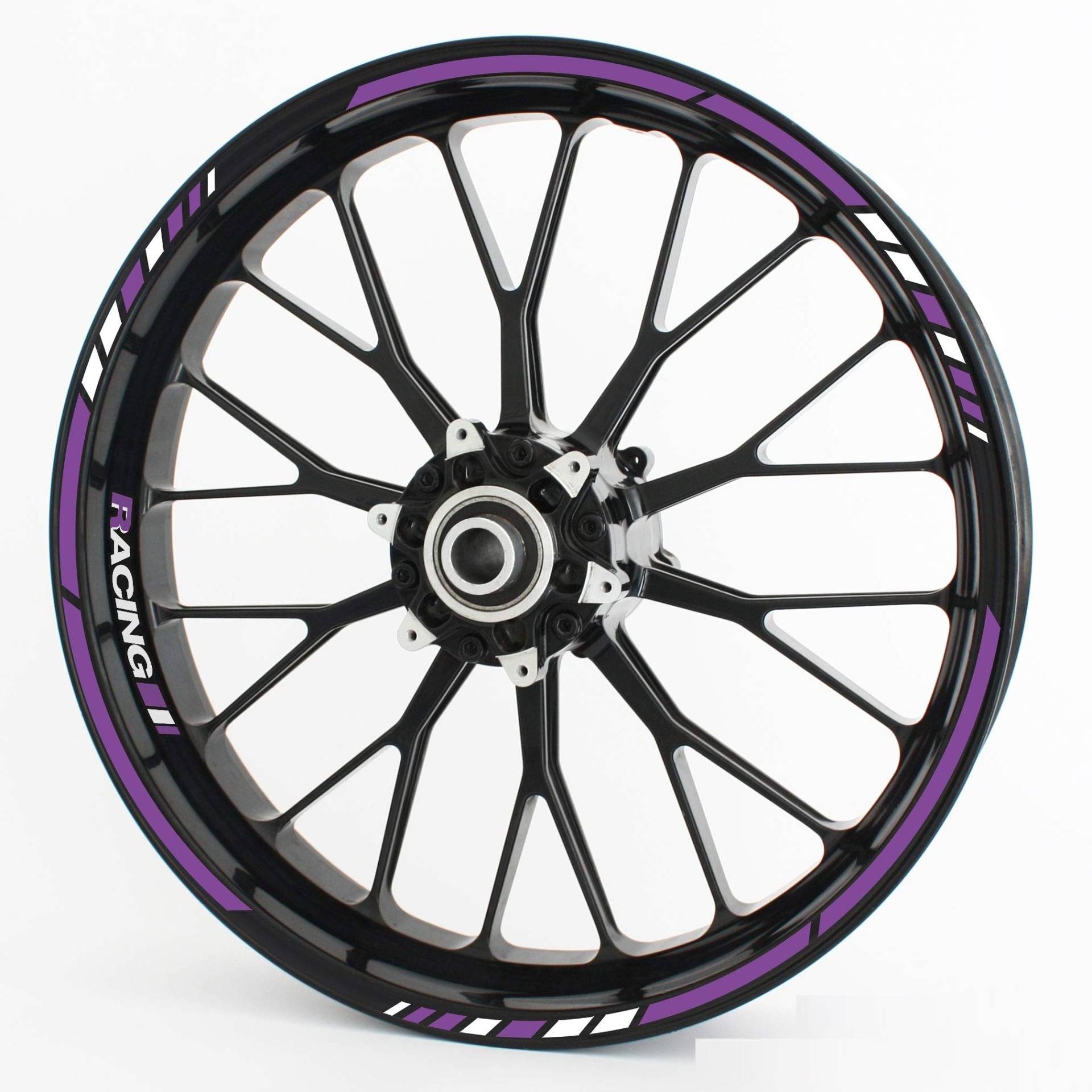 Felgenrandaufkleber RS - Komplettset für 15" 16" 17" 18" 19" - Farbe & Design wählbar - Lila, Design 3 Felgenrandaufkleber RS - Komplettset für 15" 16" 17" 18" 19" - Farbe & Design wählbar - Lila, Design 3 von Motoking