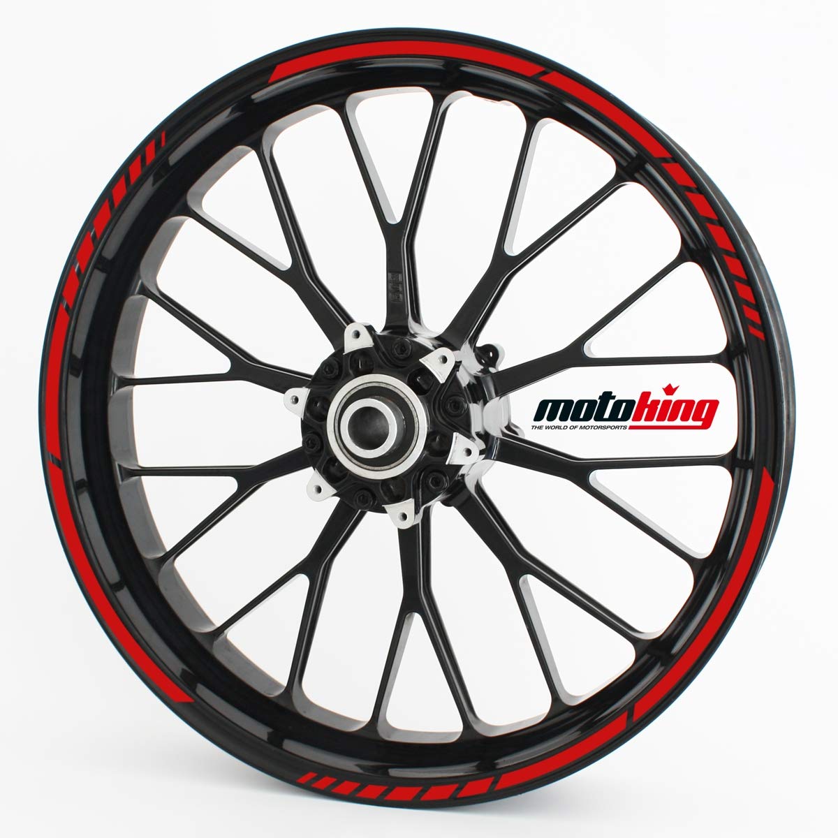 Felgenrandaufkleber im GP Design - Vorgekrümmt für 20" bis 24" - Felgenaufkleber - Für Motorrad, Auto & mehr - Farbe: Rot Felgenrandaufkleber im GP Design - Vorgekrümmt für 20" bis 24" - Felgenaufkleber - Für Motorrad, Auto & mehr - Farbe: Rot von Motoking