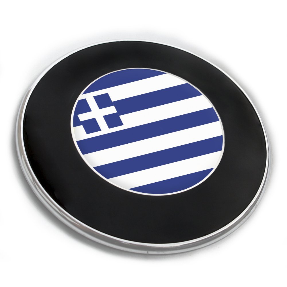 Motoking Emblemaufkleber mit Flagge - GRIECHENLAND - Flaggen Embleme, Flaggenaufkleber von Motoking