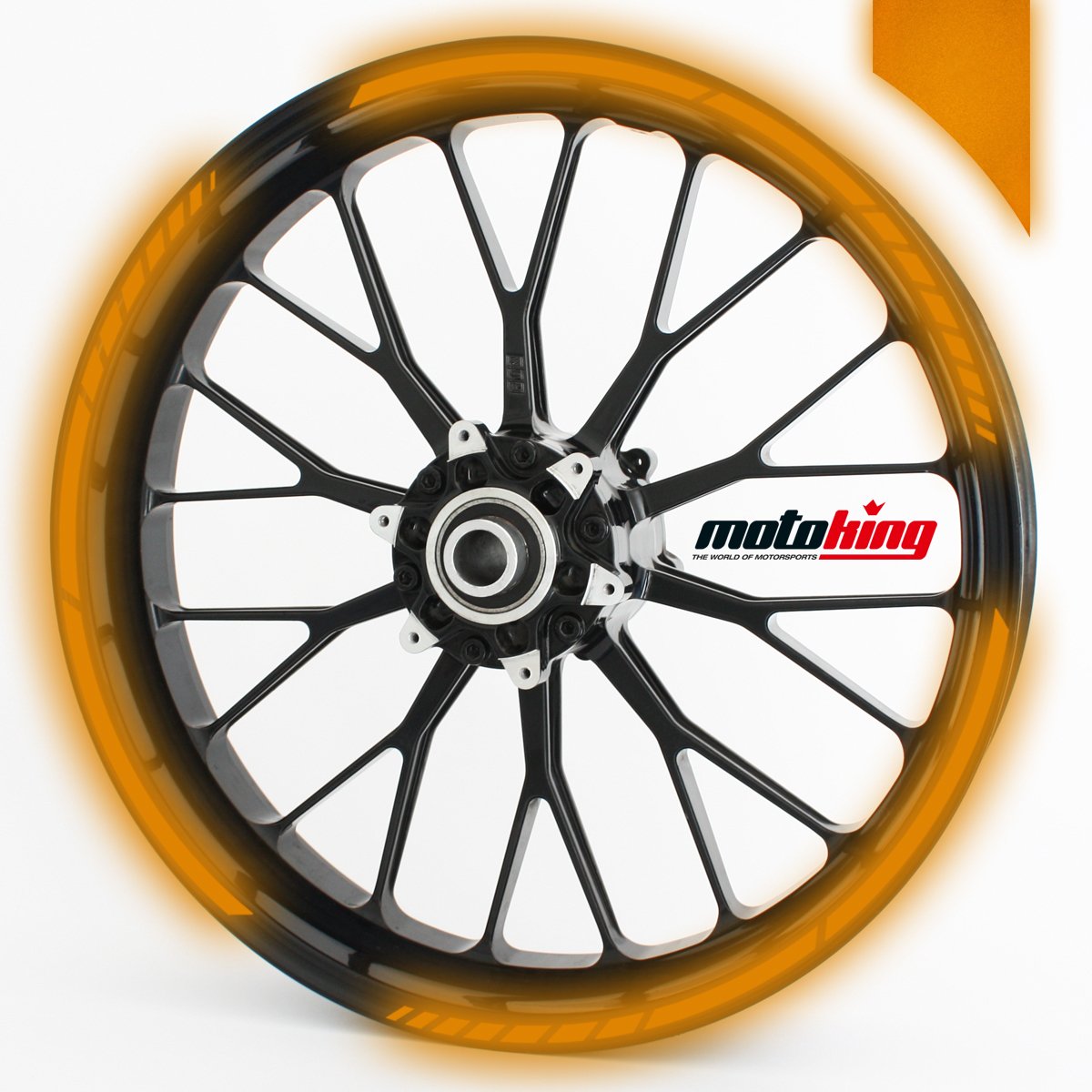 Motoking Felgenrandaufkleber im GP Design REFLEKTIEREND/für 15" bis 19" / REFLEKTIEREND ORANGE Motoking Felgenrandaufkleber im GP Design REFLEKTIEREND/für 15" bis 19" / REFLEKTIEREND ORANGE von Motoking