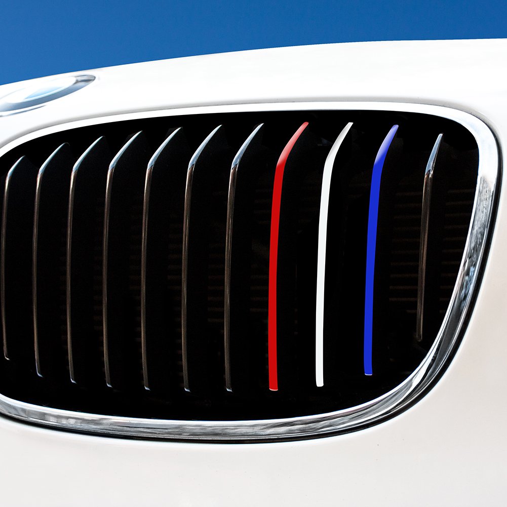 Motoking Nierenaufkleber NIEDERLANDE - Rot/Weiß/Blau - REFLEKTIEREND für alle BMW Modelle von Motoking