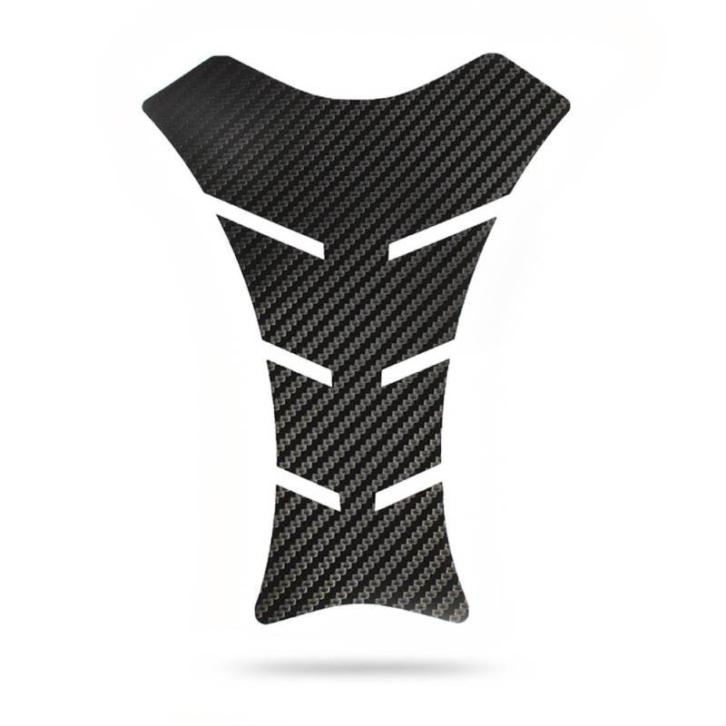 Motoking Tankpad Carbon New-Classic Tankaufkleber, Tankschutz, Lackschutz, Aufkleber Pad für Motorrad Tank - in 3 Farben erhältlich - SCHWARZ von Motoking