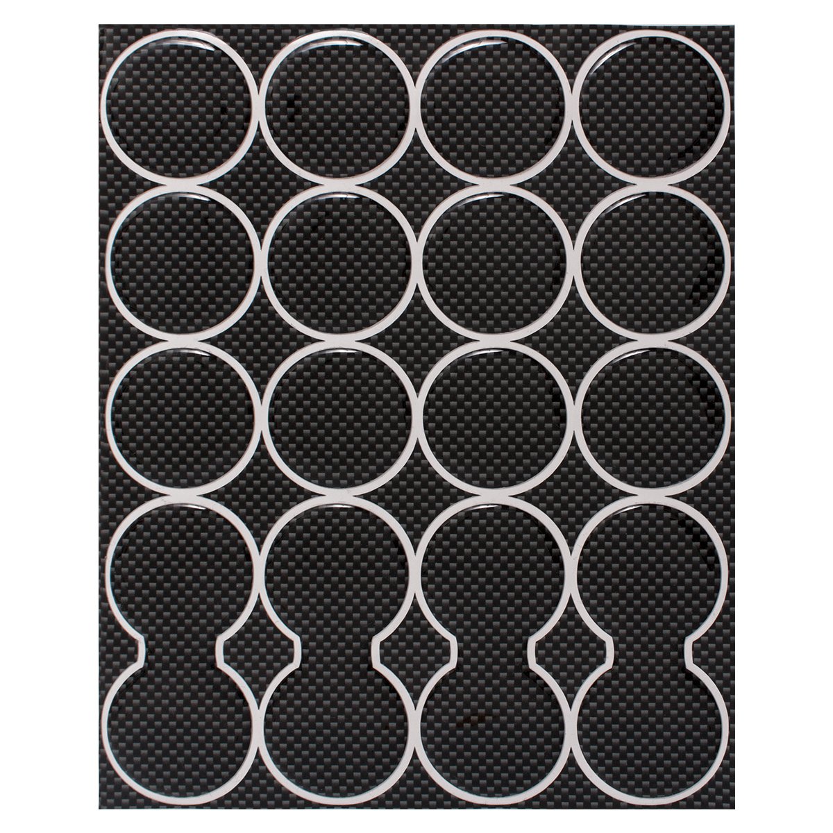 Motoking Tankpad Carbon Optik Tankaufkleber 16 Stück, Tankschutz, Lackschutz, 3D Aufkleber Pad für Motorrad Tank Motoking Tankpad Carbon Optik Tankaufkleber 16 Stück, Tankschutz, Lackschutz, 3D Aufkleber Pad für Motorrad Tank von Motoking