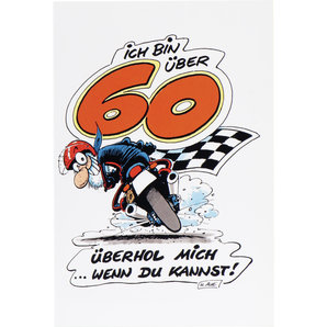MOTOmania Glückwunsch-Karte "Ich bin über 60" Motomania von Motomania
