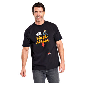 Motomania Biker Airbag T-Shirt Schwarz von Motomania