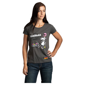 Motomania Einhorn Damen T-Shirt Anthrazit von Motomania