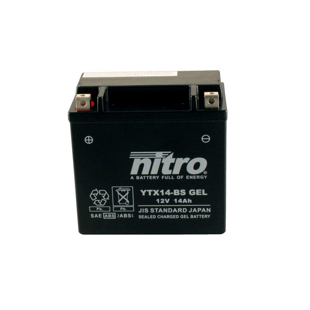 Batterie 12V 12AH YTX14-BS Gel Nitro 51214 Metropolis 400 N2-4Takt Euro3 13-16 von MOTOMENT