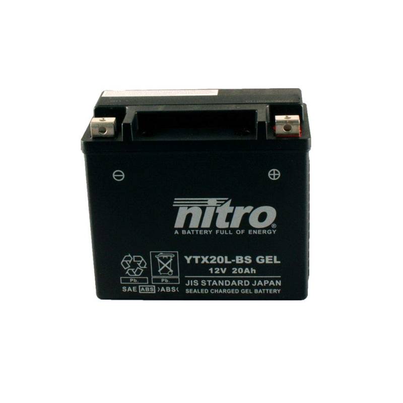 Batterie 12V 18AH YTX20L-BS Gel Nitro 51891 GL 1800 A Comfort Goldwing SC47 06-07 von MOTOMENT
