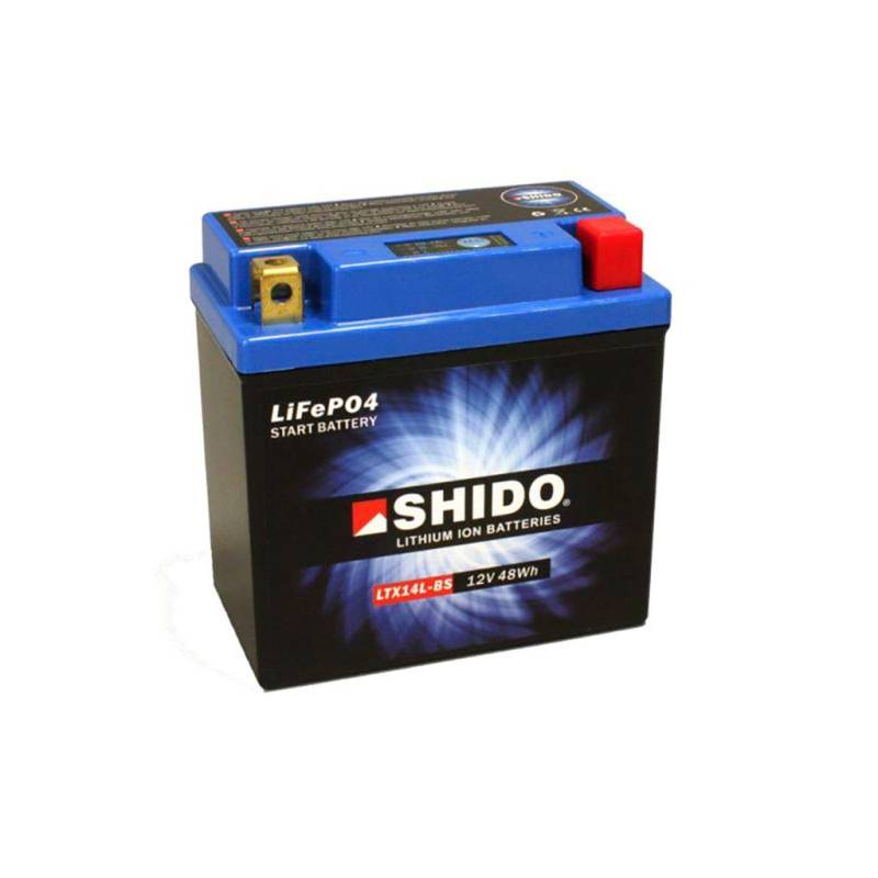 Batterie 12V 4,0AH(12AH) YTX14L-BS Lithium-Ionen Shido XL X ESPFI Sportster Forty-Eight ABS 15-19 von MOTOMENT