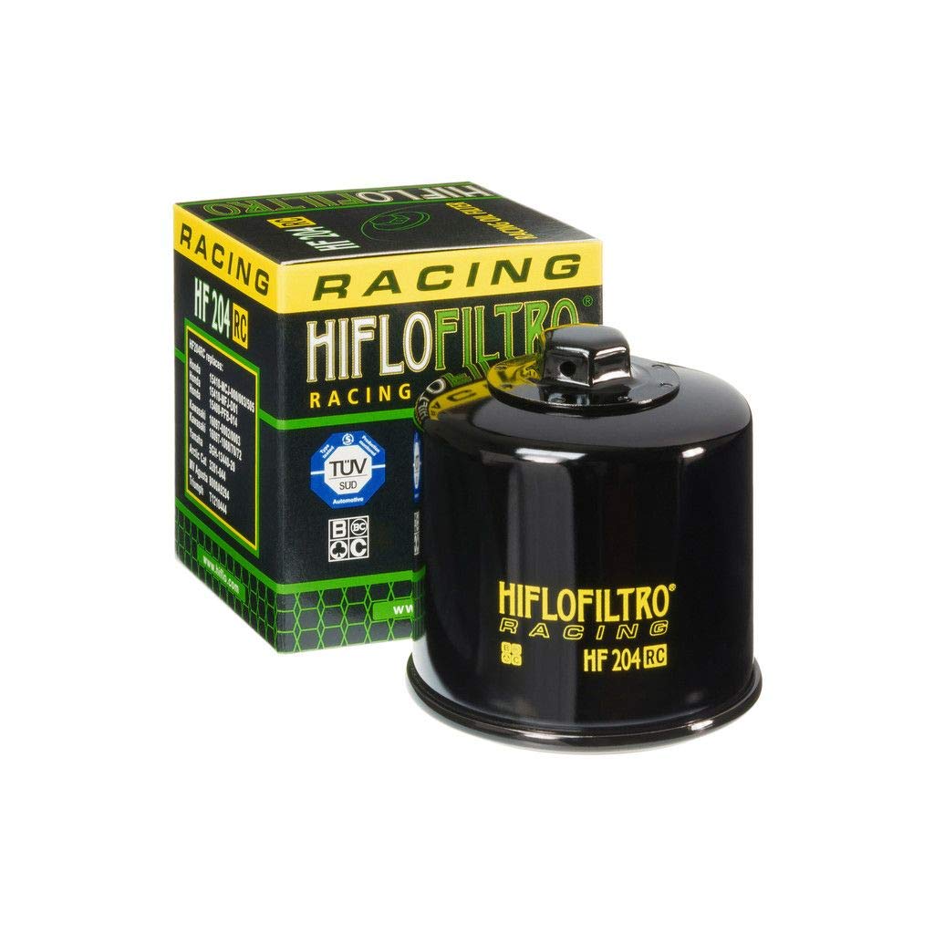 Ölfilter Hiflo HF204RC Schwarz Racing Ölfilter Passend für Honda GL 1800 Goldwing ABS SC68 2012-2016 von MOTOMENT