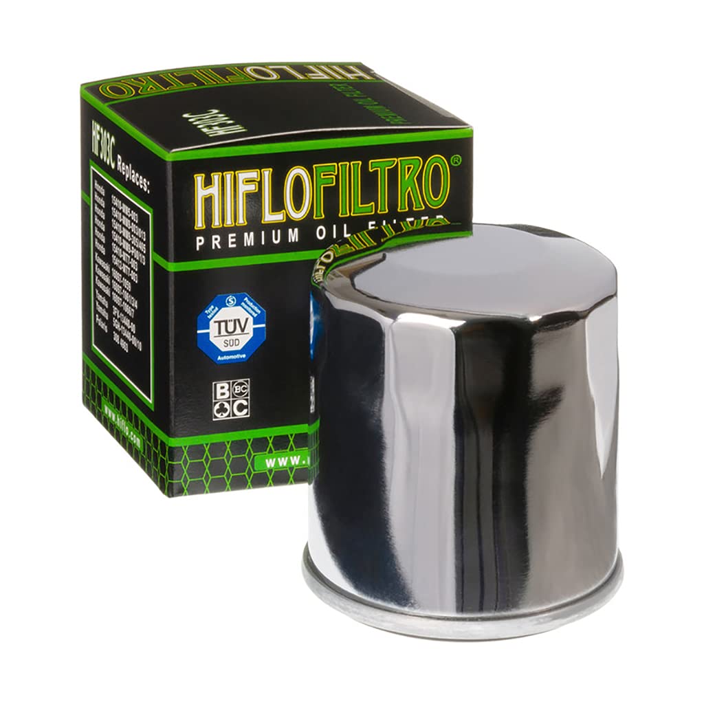Ölfilter Hiflo HF303 Chrom Passend für Honda GL 1500 F6C Valkyrie SC34 1997-2003 von MOTOMENT