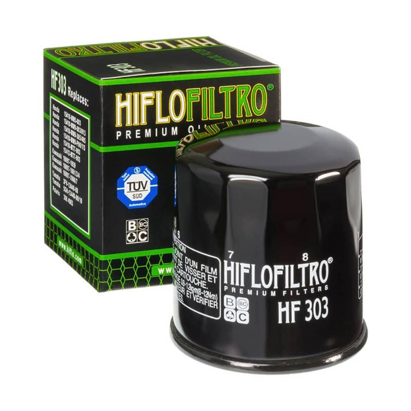 Ölfilter Hiflo HF303 Schwarz Passend für Honda CB 600 S Hornet PC34 2000-2001 von MOTOMENT