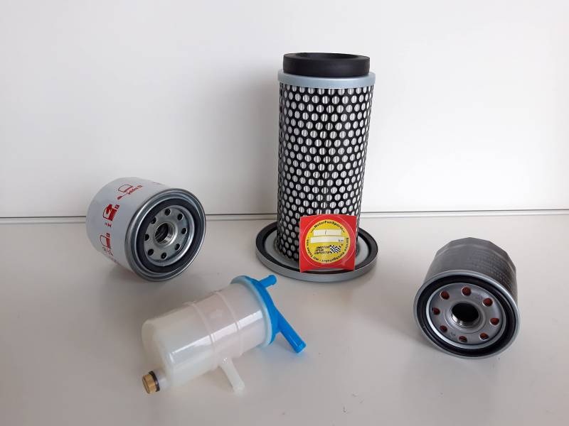 Filter - Set (groß) kompatibel mit Iseki SG 173 HU Ölfilter, Luftfilter, Kraftstofffilter, Hydraulikfilter von Motor Fun Sports