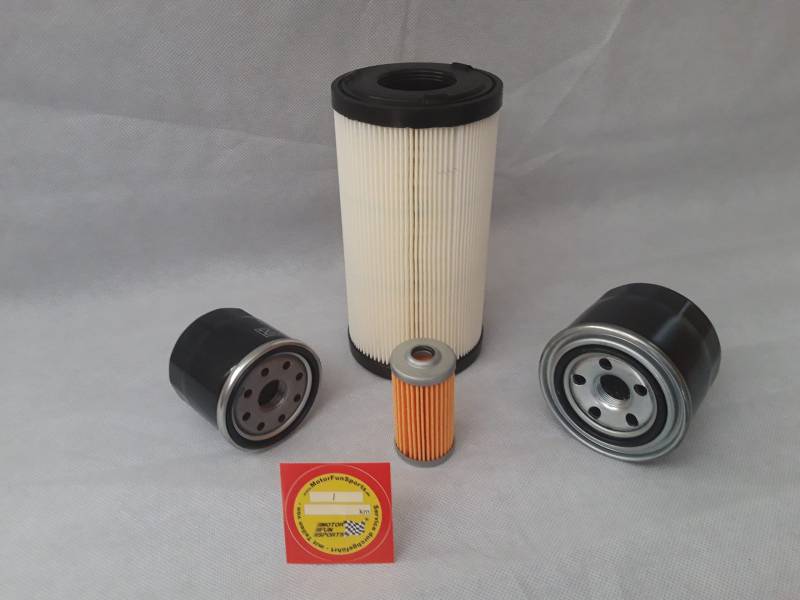 Filter - Set (groß) kompatibel mit Iseki SXG 323 mit Motor Iseki Ölfilter, Luftfilter, Kraftstofffilter, Hydraulikfilter von Motor Fun Sports