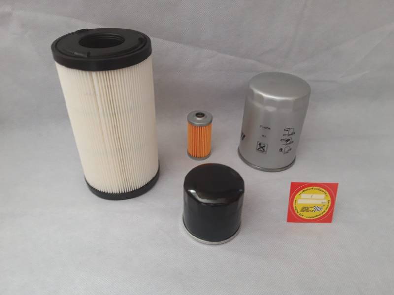 Filter - Set (groß) kompatibel mit Iseki TXG 23 mit Motor Iseki Ölfilter, Luftfilter, Kraftstofffilter, Hydraulikfilter von Motor Fun Sports