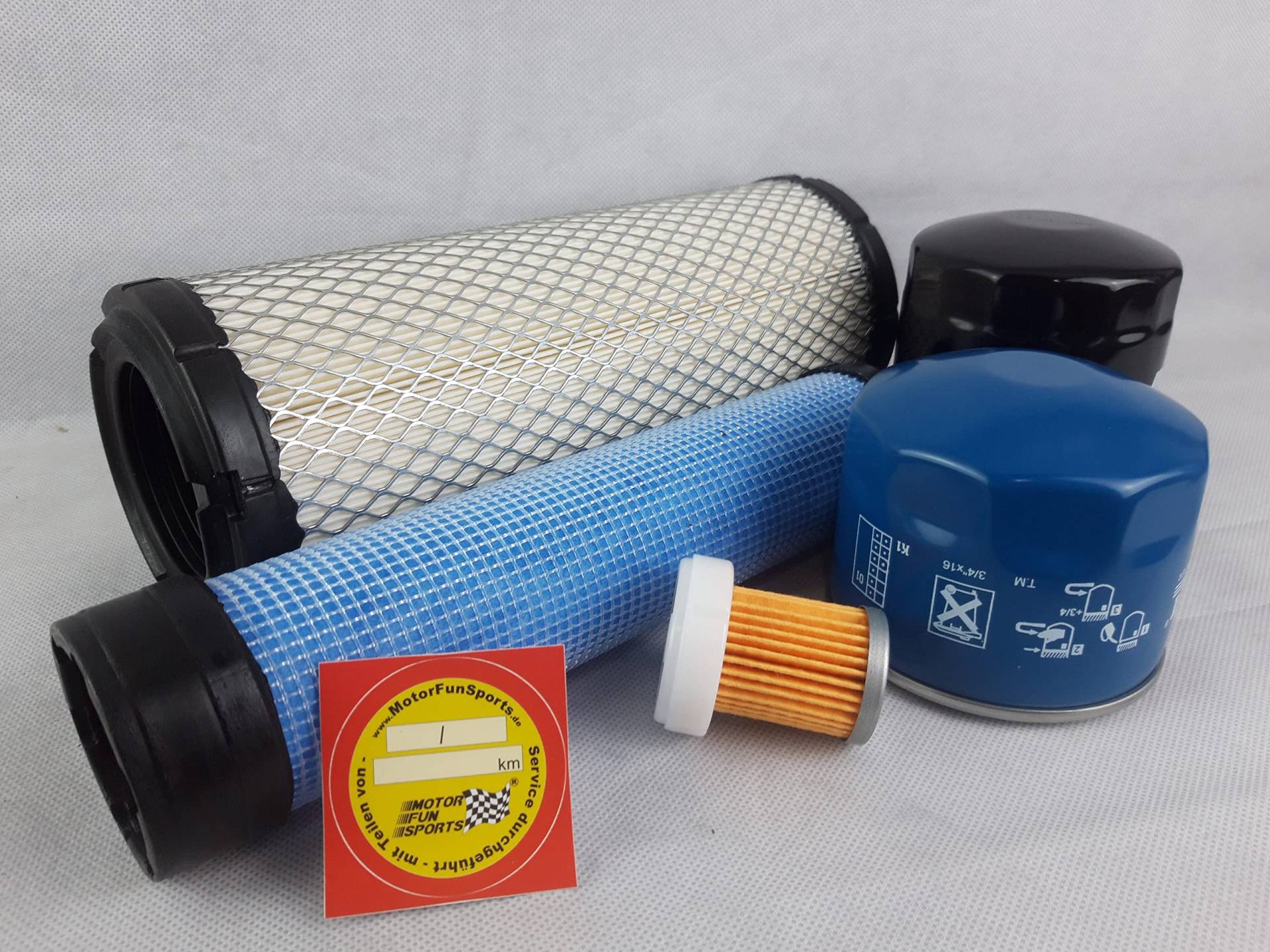 Filter - Set (groß) kompatibel mit Kubota L3200 / L3200DW Ölfilter, Luftfilter, Kraftstofffilter, Hydraulikfilter von Motor Fun Sports