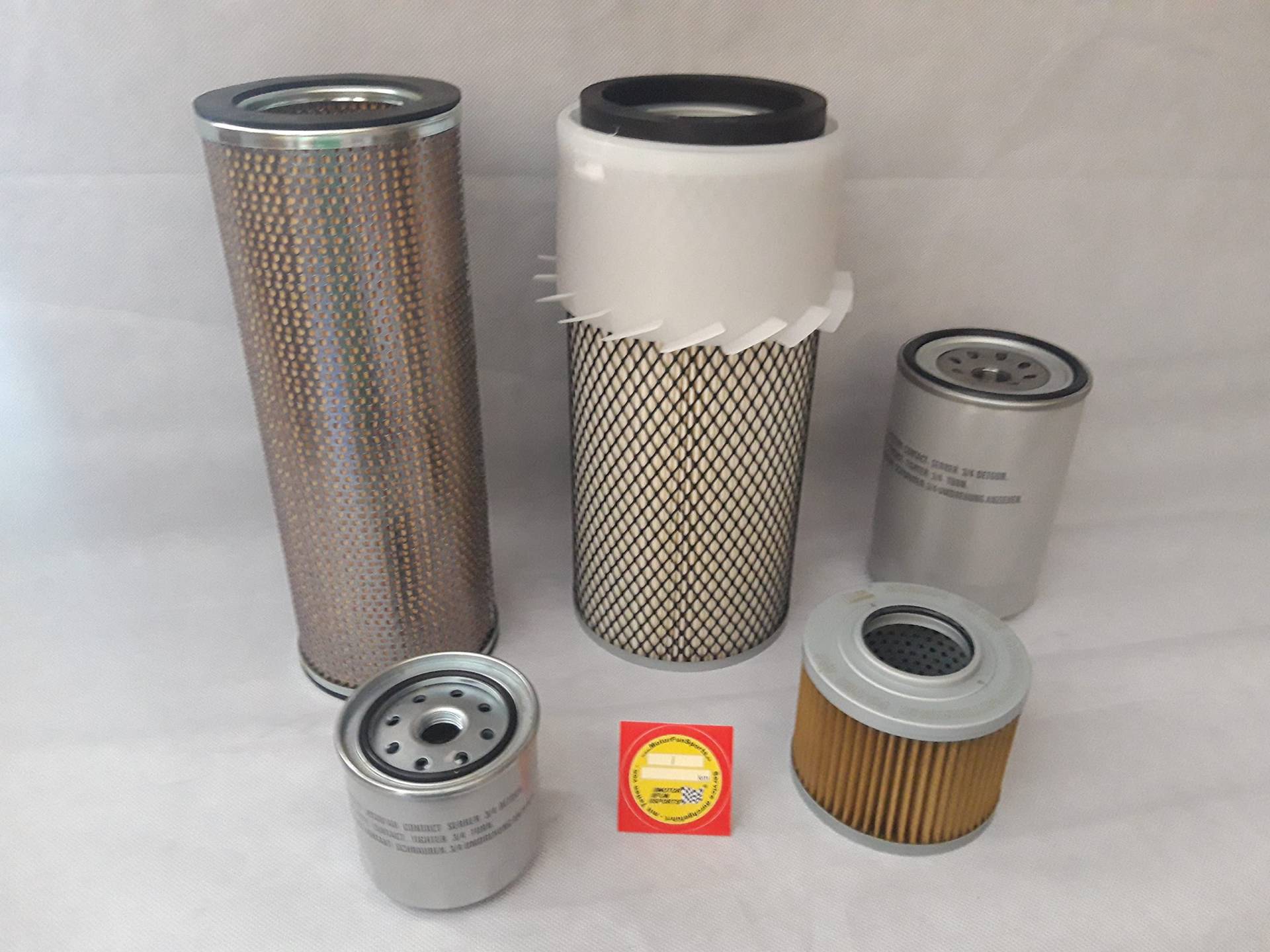 Filter - Set (groß) kompatibel mit Takeuchi TB 45 Ölfilter, Luftfilter, Kraftstofffilter, Hydraulikfilter von Motor Fun Sports