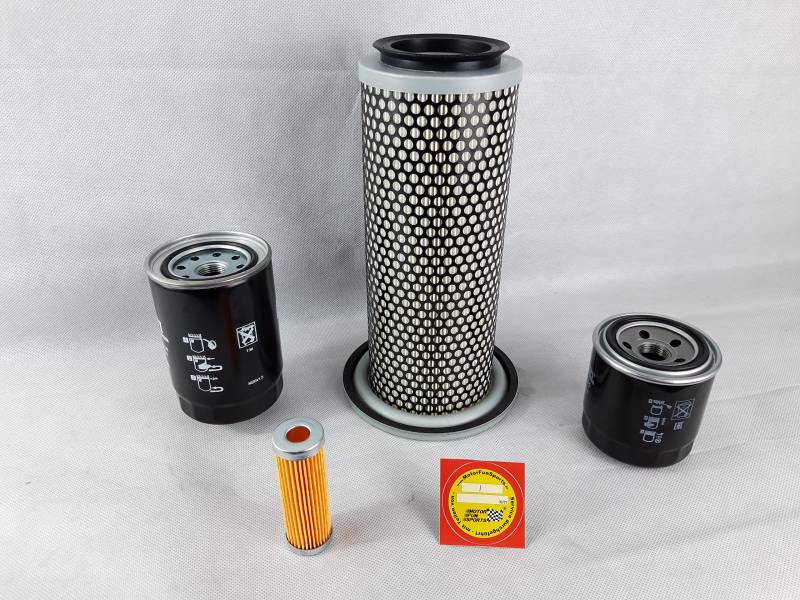 Filter - Set (groß) passend für Kubota B 2150 E Ölfilter, Luftfilter, Kraftstofffilter, Hydraulikfilter von Motor Fun Sports