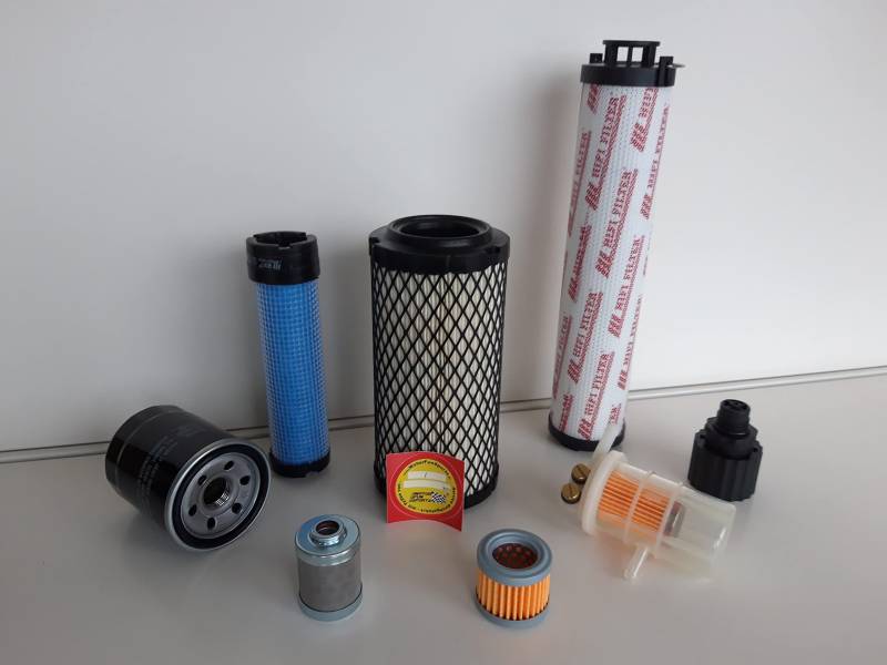 Filter - Set (groß) passend für Terex TC 20 Ölfilter Luftfilter Kraftstofffilter Hydraulikfilter von Motor Fun Sports