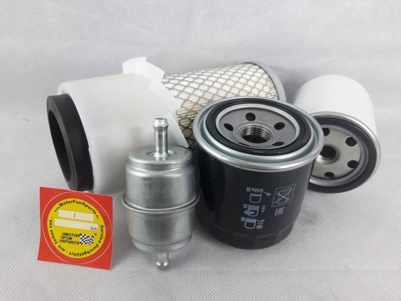 Filter - Set (klein) kompatibel mit Bobcat 220 mit Motor D750 ab SN 11501 Ölfilter, Luftfilter, Kraftstofffilter von Motor Fun Sports