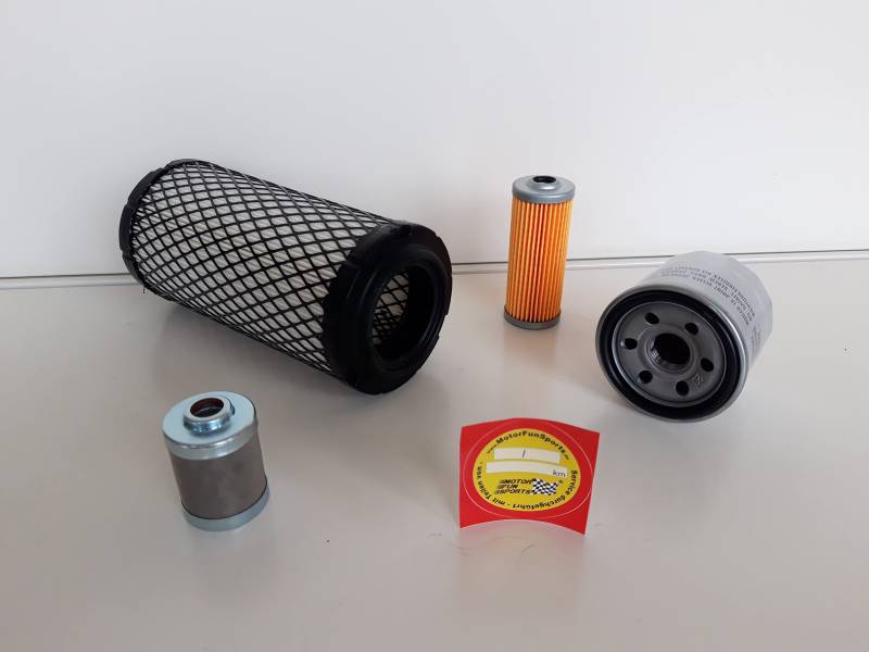 Filter - Set (klein) kompatibel mit Hitachi ZX 18-3 Zaxis Ölfilter, Luftfilter, Kraftstofffilter von Motor Fun Sports
