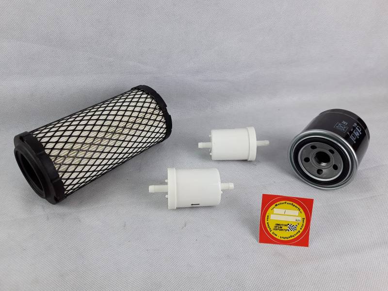Filter - Set (klein) kompatibel mit Kubota BX 2200D Ölfilter, Luftfilter, Kraftstofffilter von Motor Fun Sports