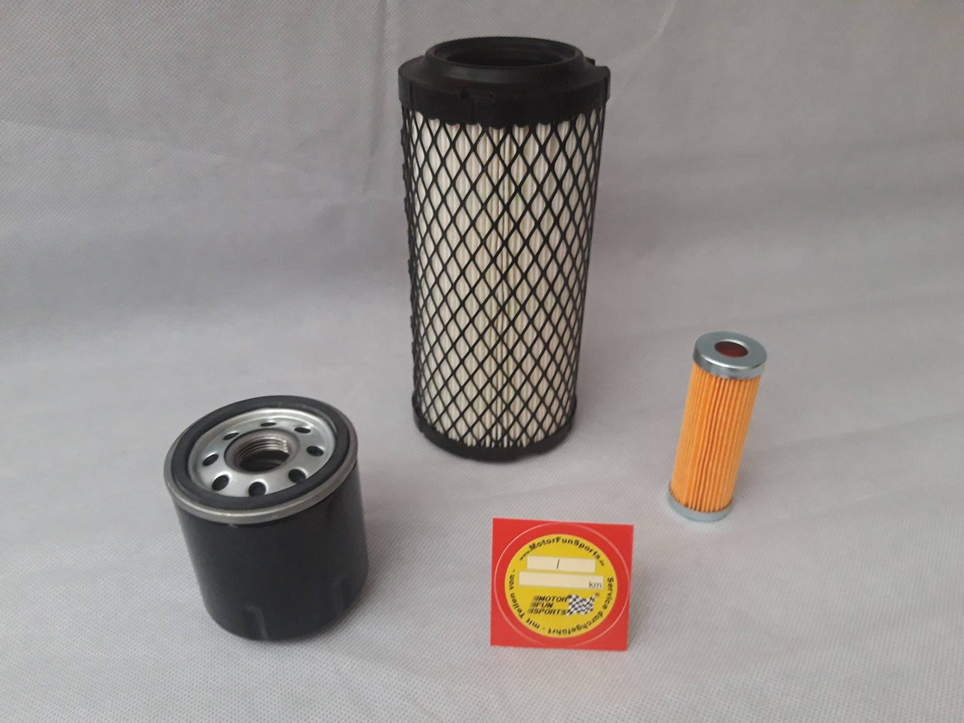Filter - Set (klein) kompatibel mit Niftylift Nifty 210 DACT mit Motor Kubota D722 Ölfilter, Kraftstofffilter, Luftfilter von Motor Fun Sports