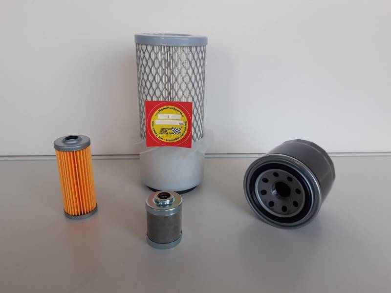 Filter - Set (klein) kompatibel mit Yanmar B 12 Ölfilter, Luftfilter, Kraftstofffilter von Motor Fun Sports