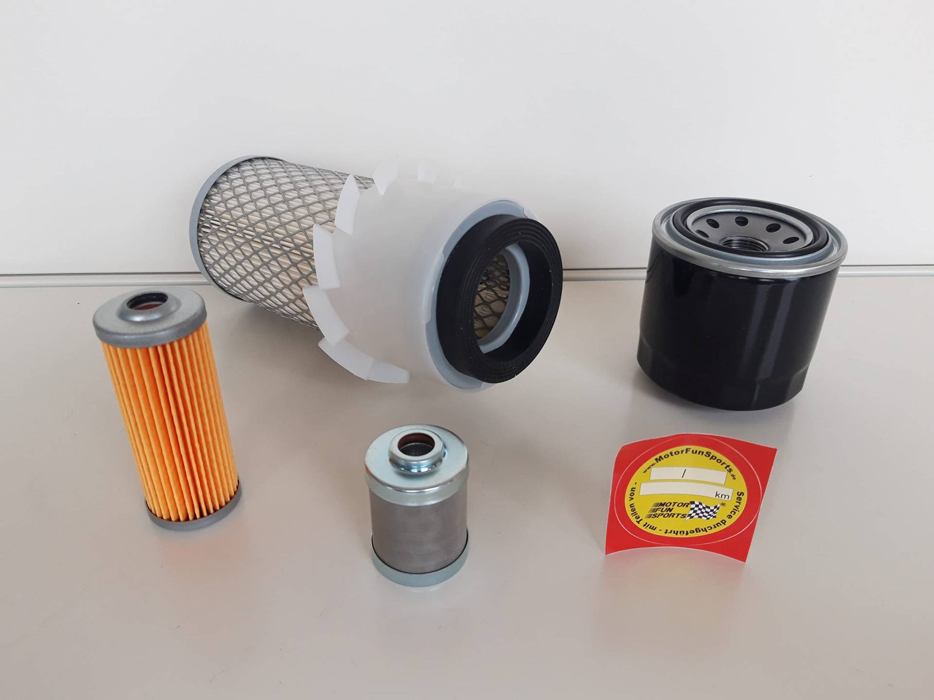 Filter - Set (klein) kompatibel mit Yanmar B 14 Ölfilter, Luftfilter, Kraftstofffilter von Motor Fun Sports