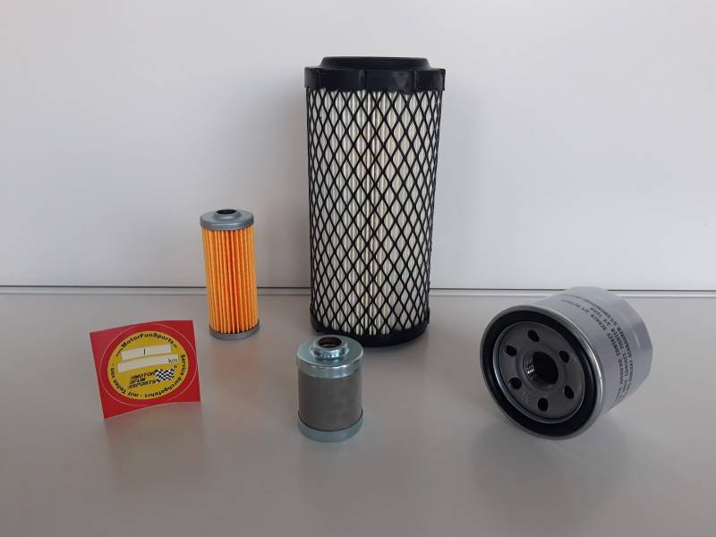 Filter - Set (klein) kompatibel mit Yanmar SV 17 mit Motor 3TNV70 Ölfilter, Luftfilter, Kraftstofffilter von Motor Fun Sports