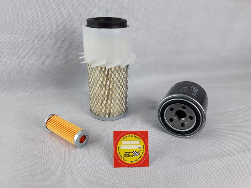 Filter - Set (klein) passend für Kubota B 7001 Ölfilter, Luftfilter, Kraftstofffilter von Motor Fun Sports