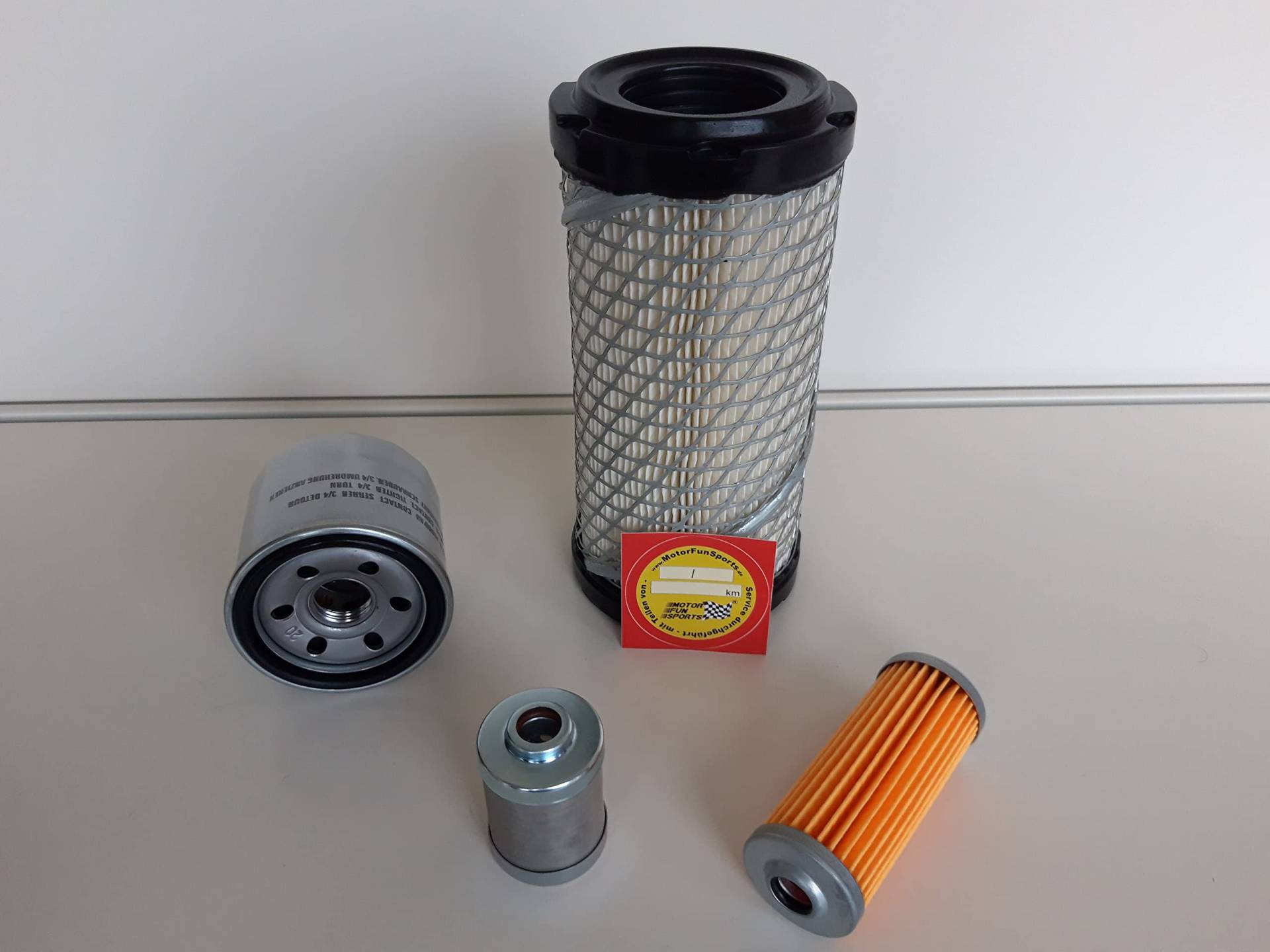 Filter - Set (klein) passend für Takeuchi TB 108 Ölfilter, Luftfilter, Kraftstofffilter von Motor Fun Sports