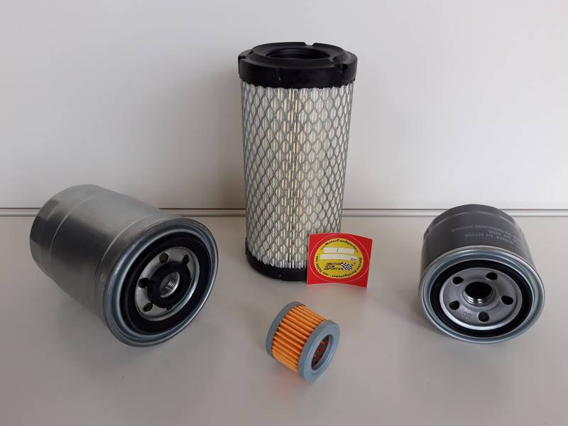Filter - Set (klein) passend für Terex TC 16 TD Ölfilter Luftfilter Kraftstofffilter von Motor Fun Sports