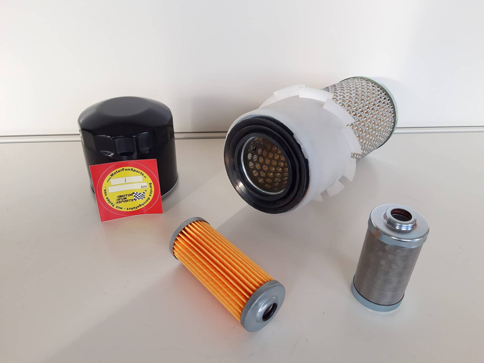 Filter - Set (klein) passend für Wacker Neuson 1503 RDab SN AC00303 Ölfilter Luftfilter Kraftstofffilter von Motor Fun Sports