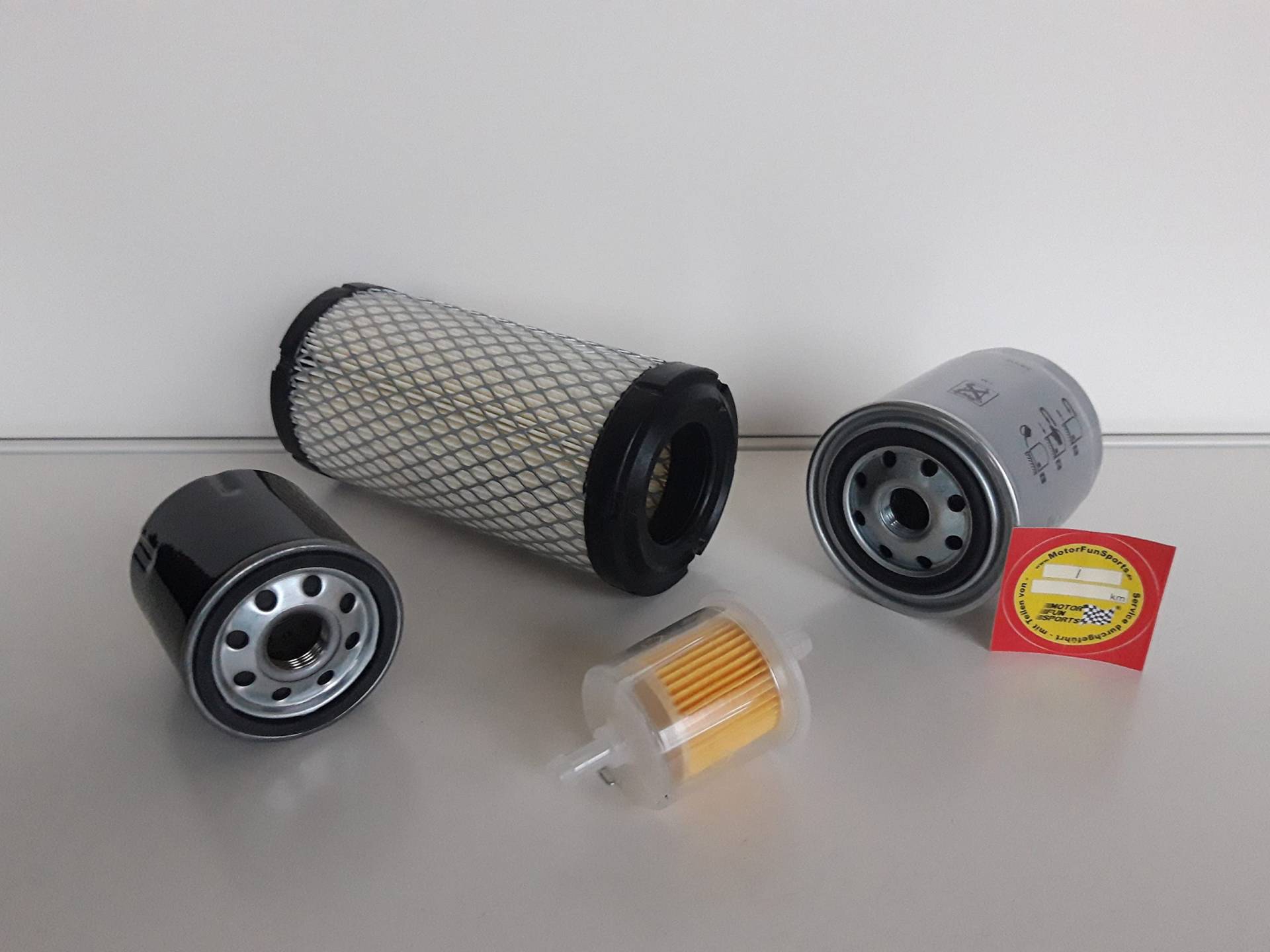 Filter - Set passend für Kubota G18 G21 G2160 ZD21 Ölfilter, Luftfilter, Kraftstofffilter, Hydraulikfilter von Motor Fun Sports