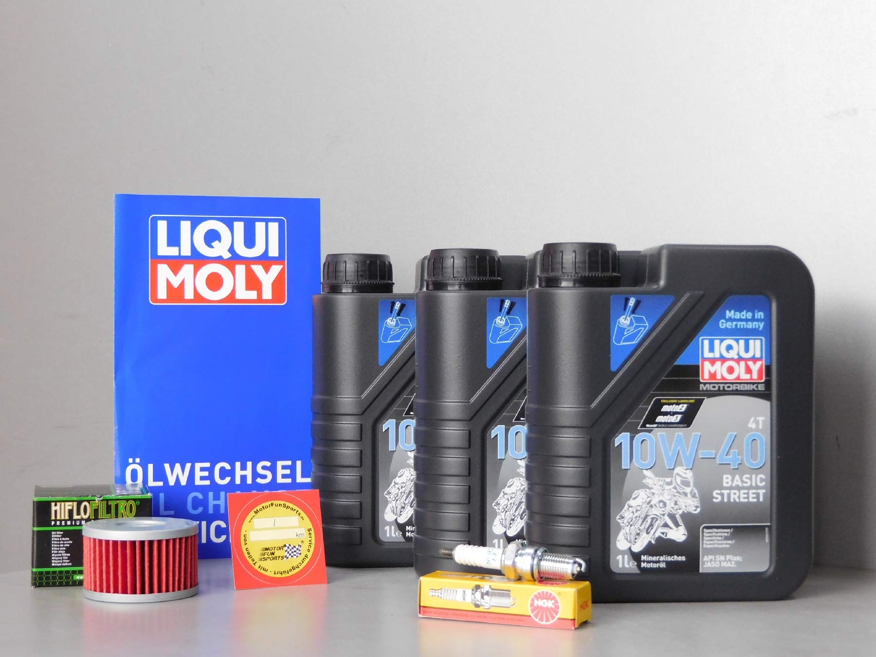 Motor Fun Sports Wartungs Set - Suzuki LS 650 Savage - Öl Ölfilter Zündkerze Service Inspektion Motor Fun Sports Wartungs Set - Suzuki LS 650 Savage - Öl Ölfilter Zündkerze Service Inspektion von Motor Fun Sports