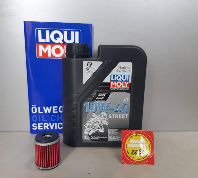 Oelwechselset kompatibel für Fantic Cballero 125 4T Öl Ölfilter von Motor Fun Sports