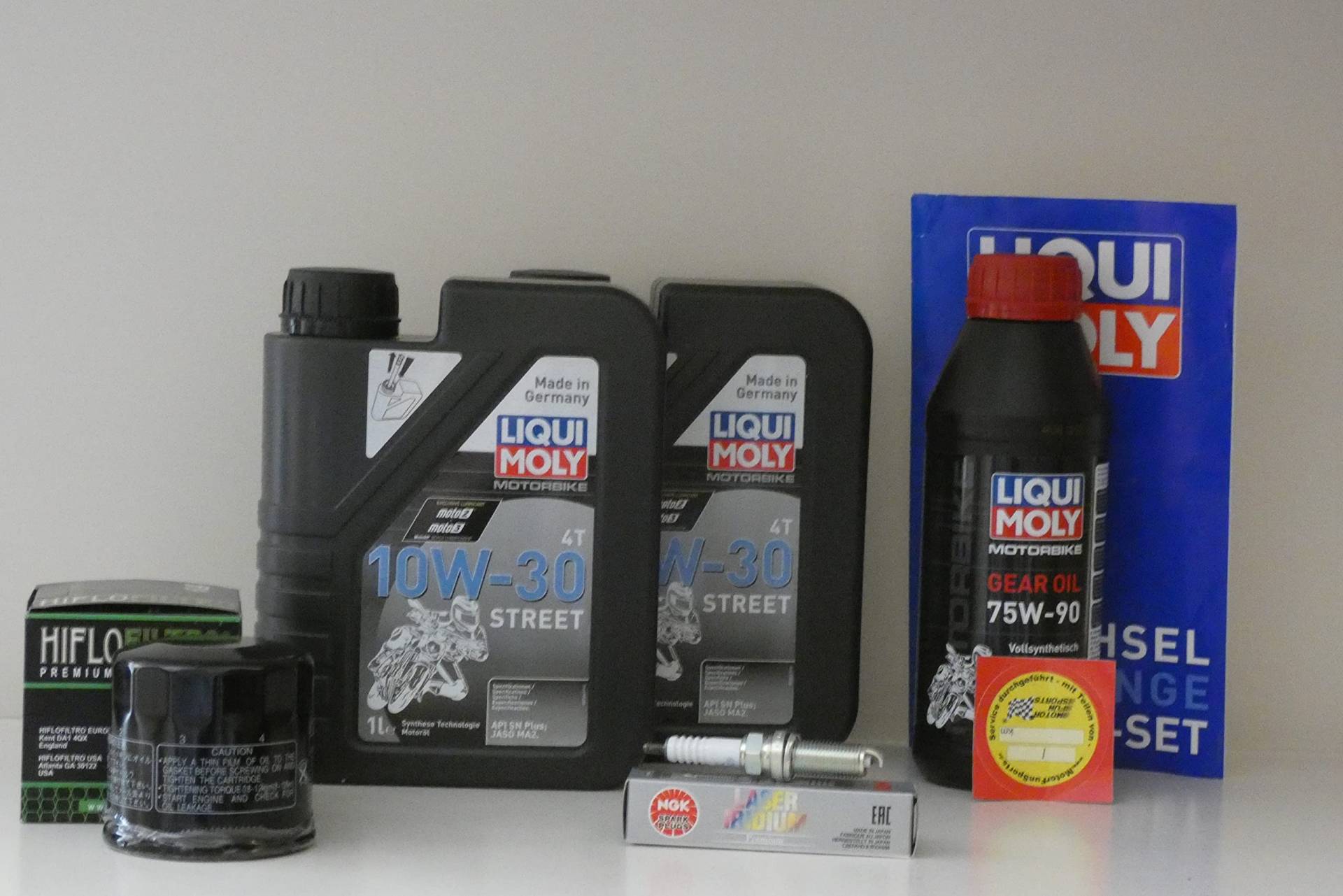 Wartungs Set kompatibel zu Honda Forza 350 ÖL Ölfilter Zündkerze Inspektion Wartungs Set kompatibel zu Honda Forza 350 ÖL Ölfilter Zündkerze Inspektion von Motor Fun Sports