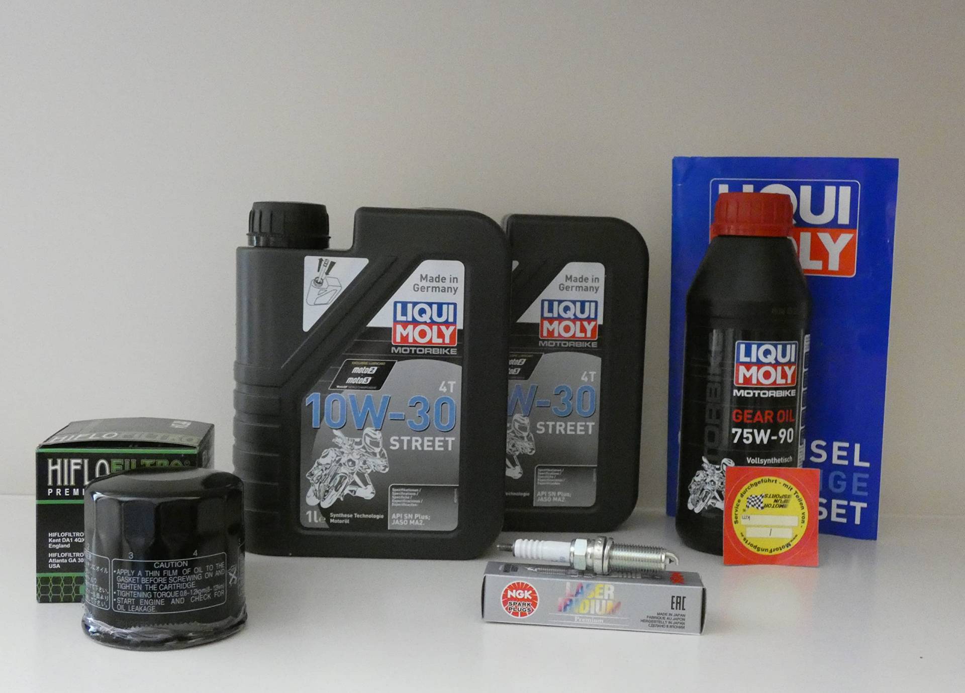 Wartungs Set kompatibel zu Honda SH 350 ÖL Ölfilter Zündkerze Inspektion von Motor Fun Sports