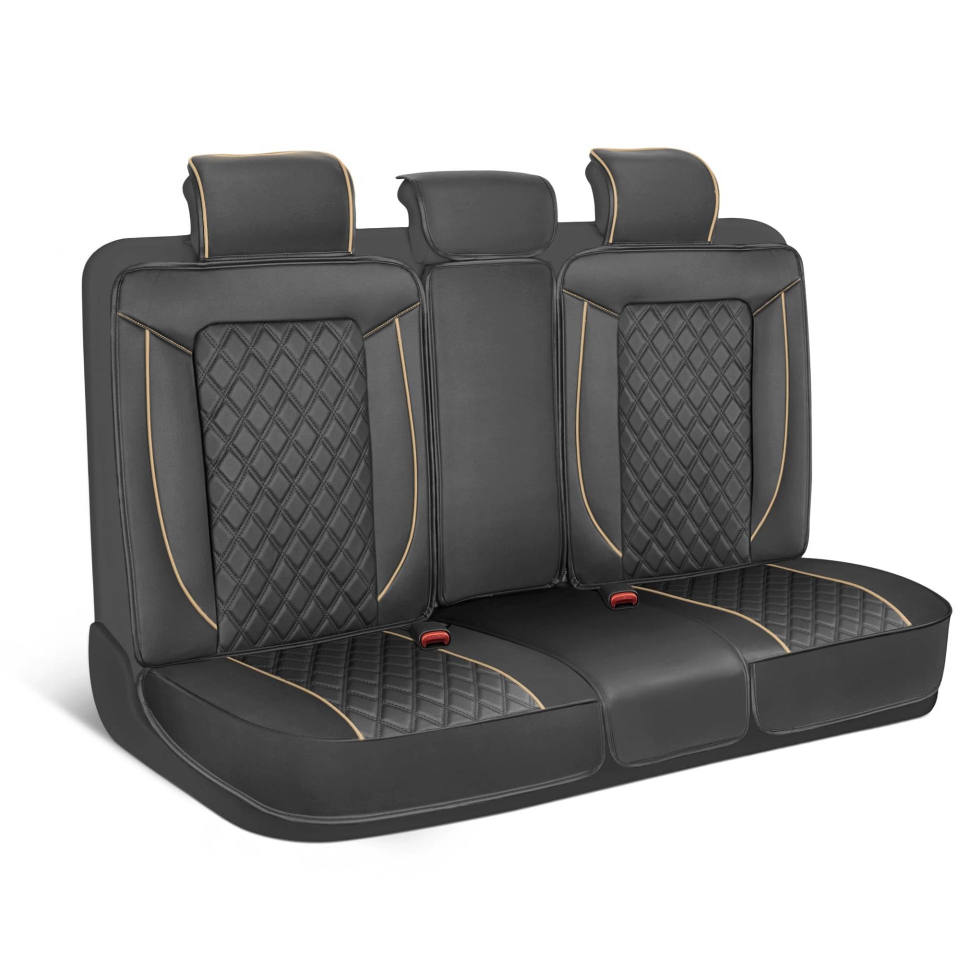 MotorBox Prestige Premium-Sitzbezüge, halb-maßgeschneidert, Schwarz/Beige, Autositzbezüge für Rückbank, Auto-Innenbezug für Auto, LKW, Van, SUV, Kunstleder-Sitzbezug für Rückbank MotorBox Prestige Premium-Sitzbezüge, halb-maßgeschneidert, Schwarz/Beige, Autositzbezüge für Rückbank, Auto-Innenbezug für Auto, LKW, Van, SUV, Kunstleder-Sitzbezug für Rückbank von MotorBox
